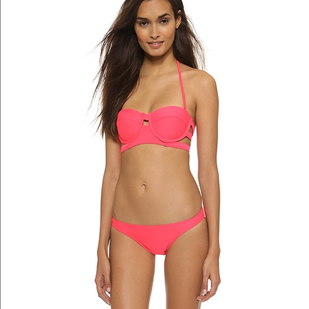Suboo Balconette Bikini in Fluro Red